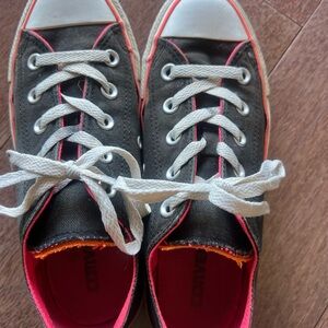 Converse Black and Pink Sneakers